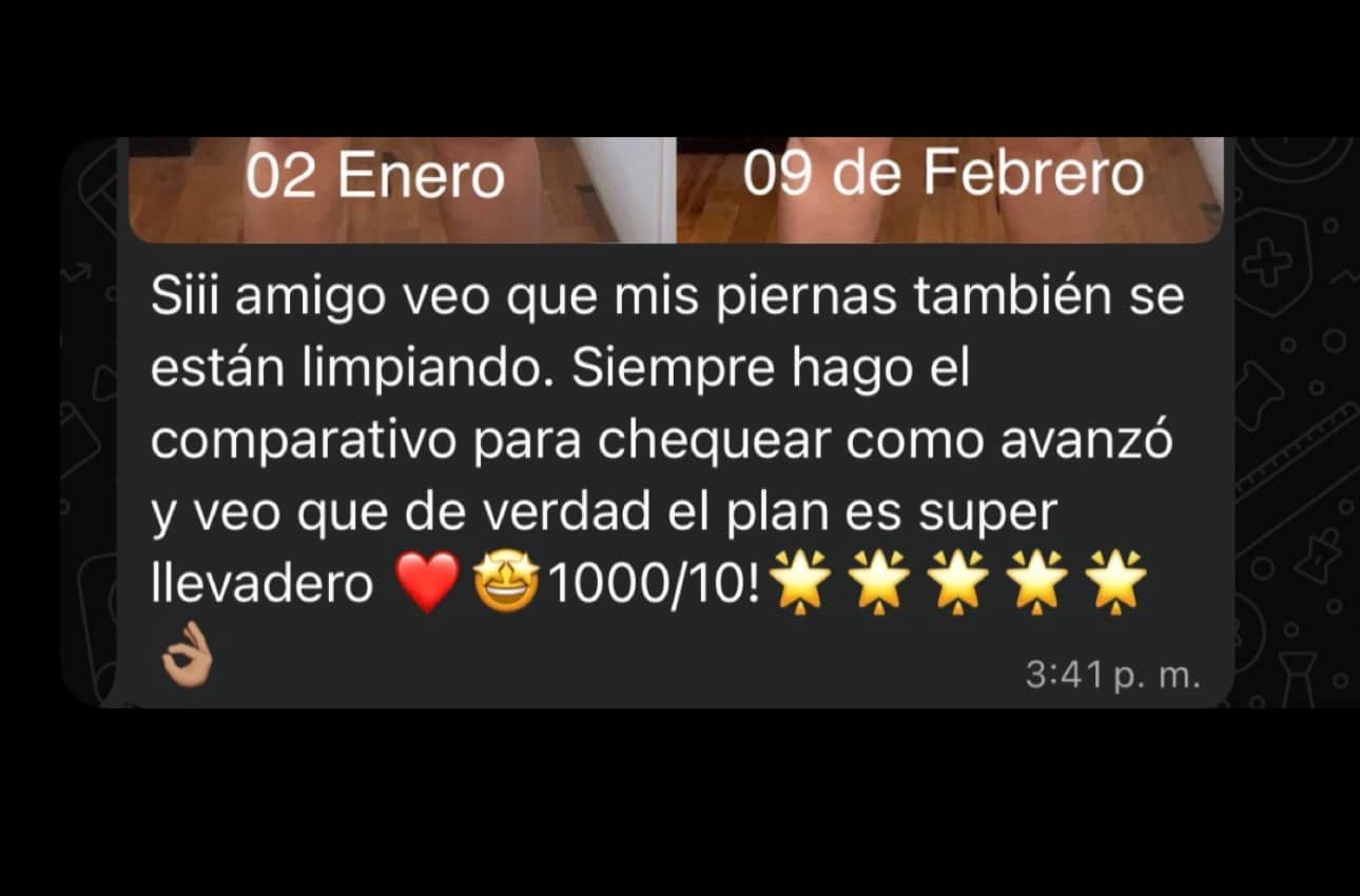 Testimonio de cliente sobre el método Fit By Erick.
