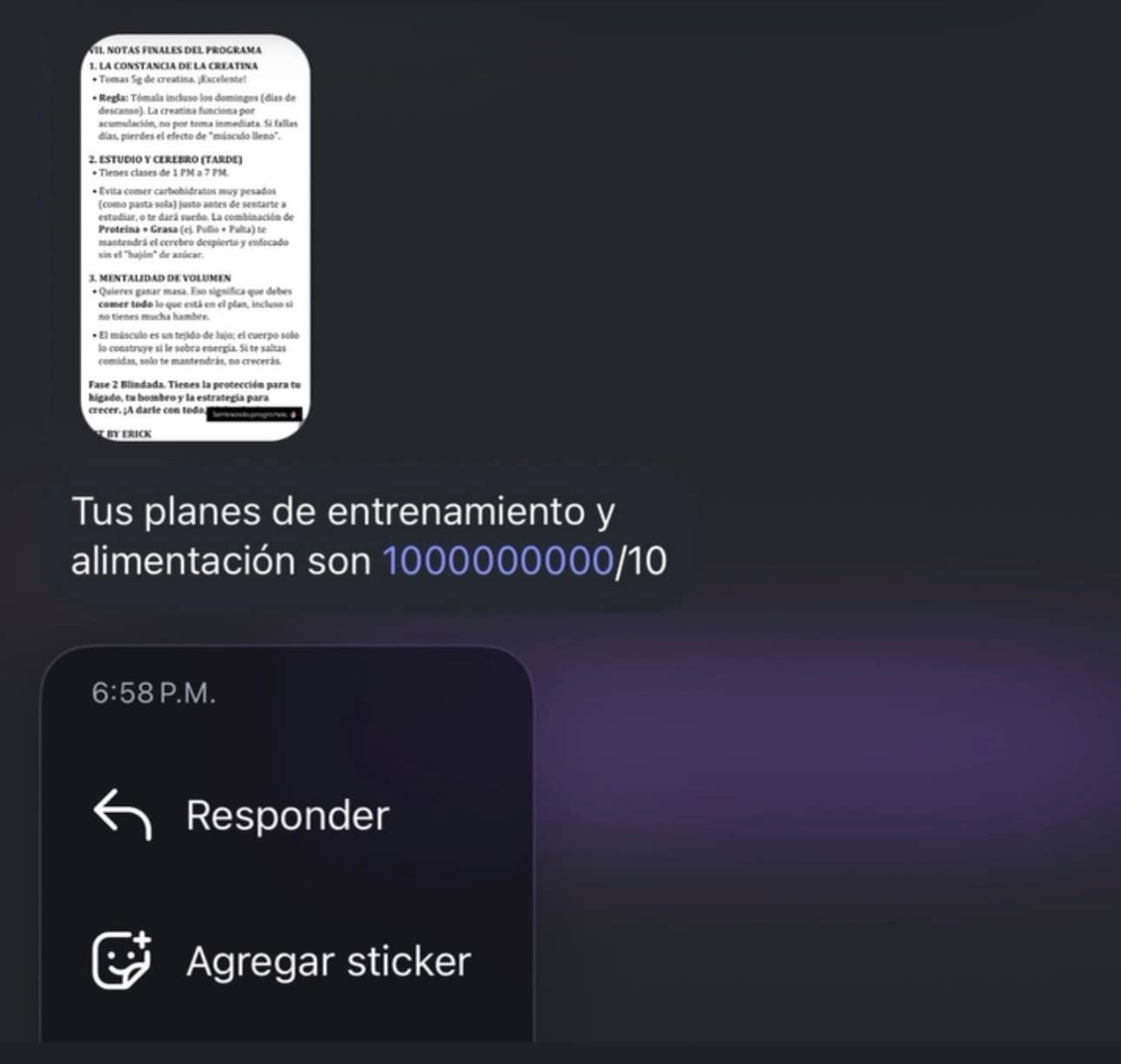 Testimonio de cliente sobre plan adaptado a su estilo de vida.