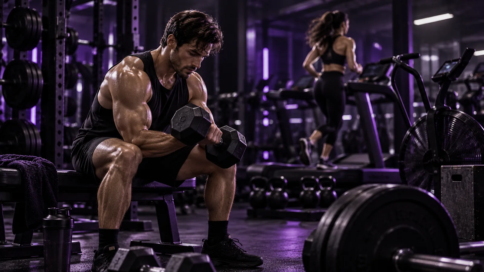 Entrenamiento de fuerza y cardio compartiendo el mismo entorno de gimnasio